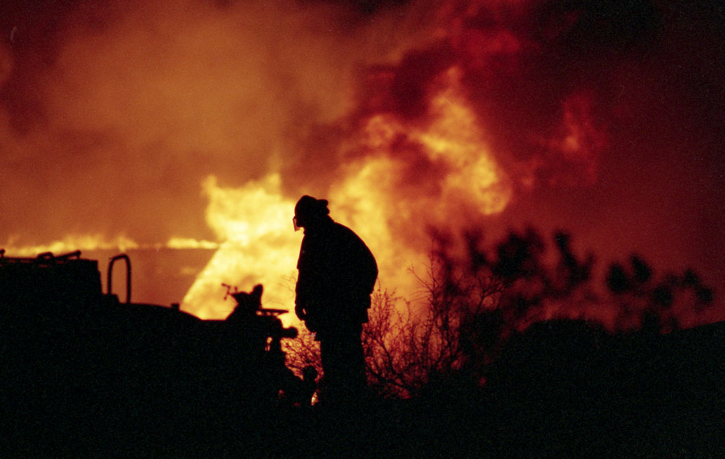 Fire at Old Tucson